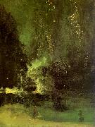 James Abbott McNeil Whistler Nocturne in Black and Gold oil